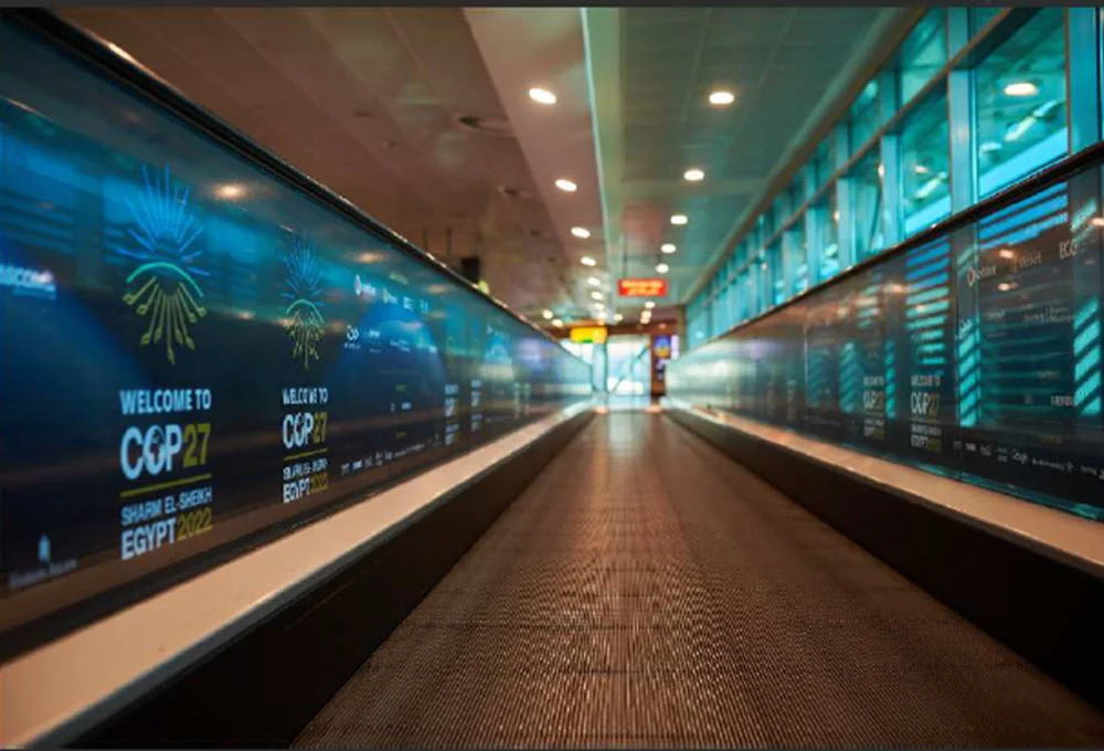 صالة 3 وصول ومغادرة مشاية كهربائية (Vinyl - See through) صالة 3 وصول ومغادرة مشاية كهربائية (Vinyl - See through)